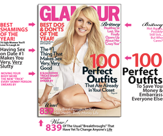 Illustration for article titled Glamour Suggests in 2009 You Resolve to Stop Being a Slut